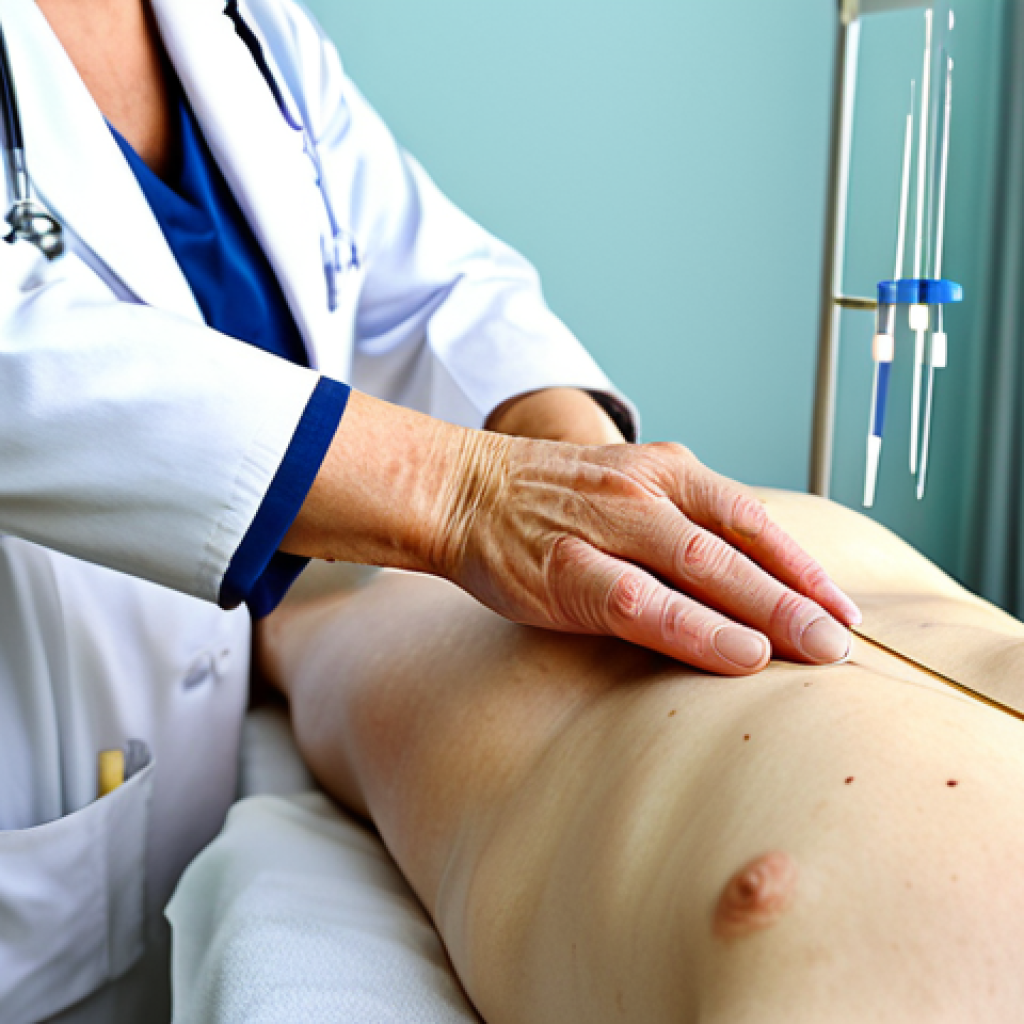 Acupuncture**

"A fully clothed doctor performing acupuncture on a patient in a bright, modern clinic. The patient is relaxed and comfortable. Focus on the professional environment and the precise application of the needles. Perfect anatomy, natural proportions, well-formed hands. Safe for work, appropriate content, professional, fully clothed."

**