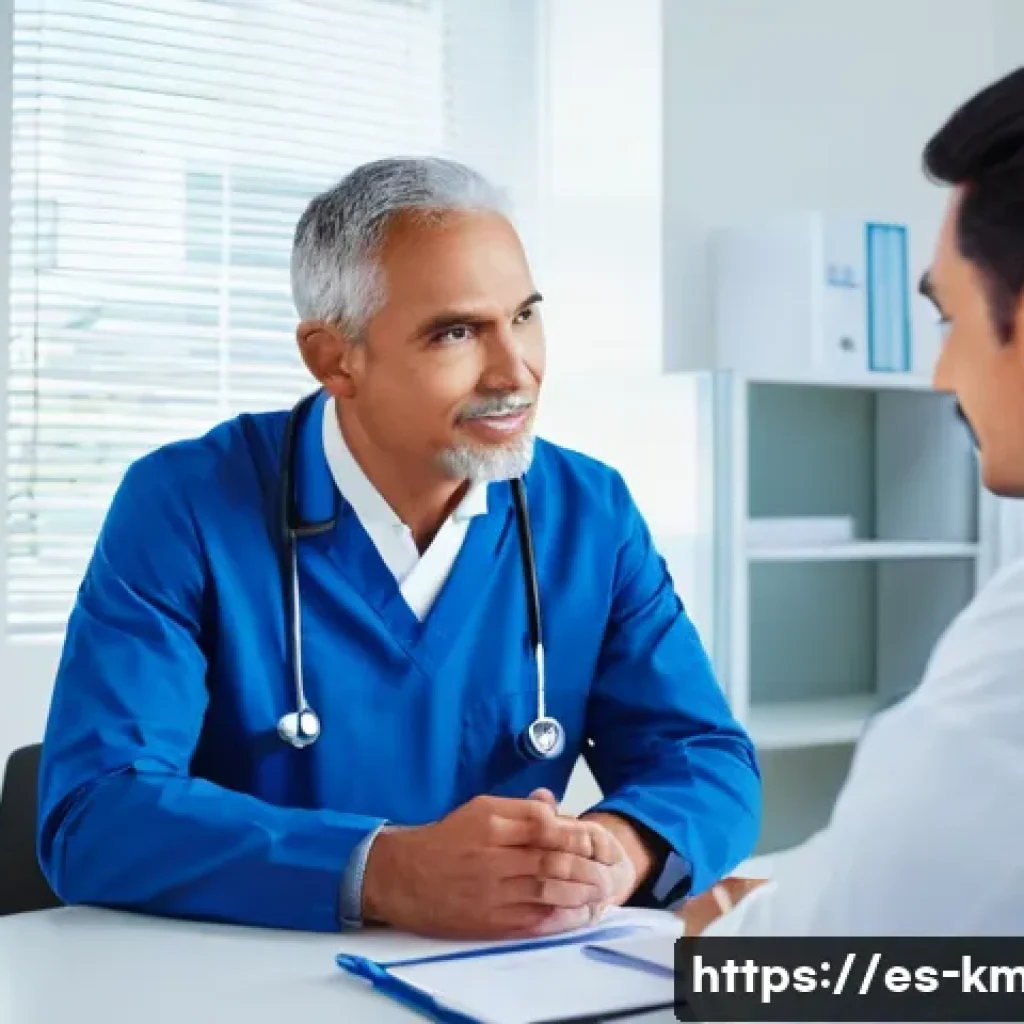 한의사와 환자 커뮤니케이션 - A compassionate doctor attentively listening to a middle-aged Hispanic patient in a modern clinic se...