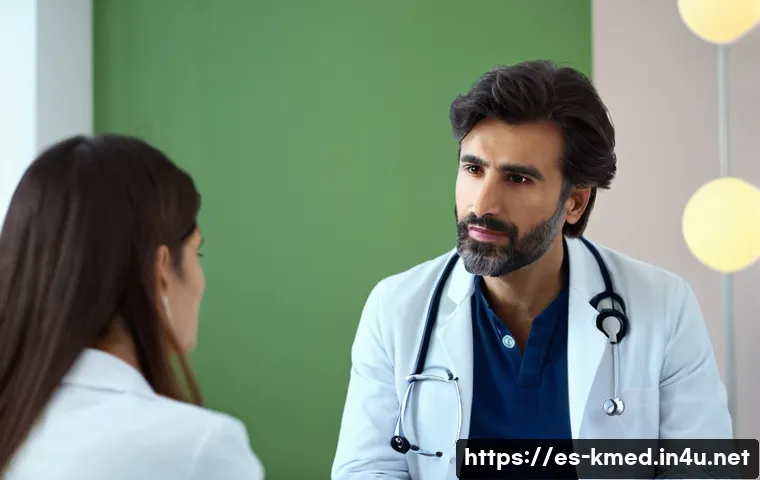 한의사로서의 인간관계 관리 - A warm, professional medical consultation scene in a modern clinic set in Spain, featuring a Spanish...