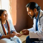 Home 23 한의사로서의 실습 도전 - A respectful and warm clinical consultation scene between a modern doctor and an indigenous patient ...